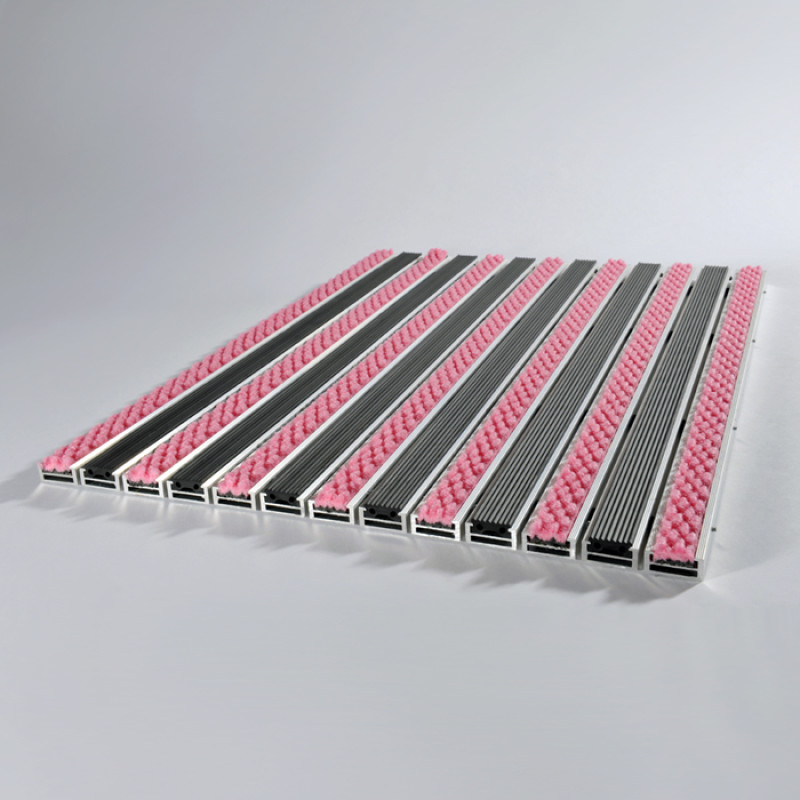 Tapis d'entrée 17RG premium rose uni